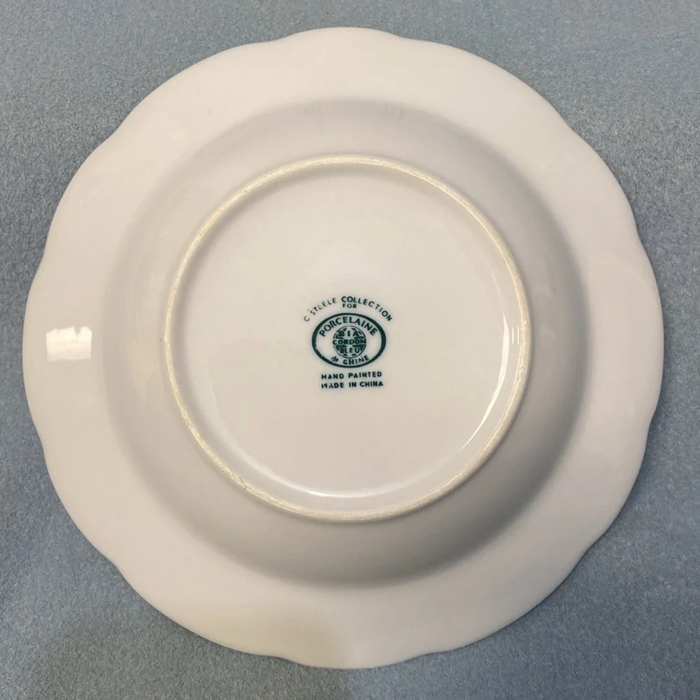 STEELE HAND PAINTED PORCELAIN DE CHINE SOUP BOWL